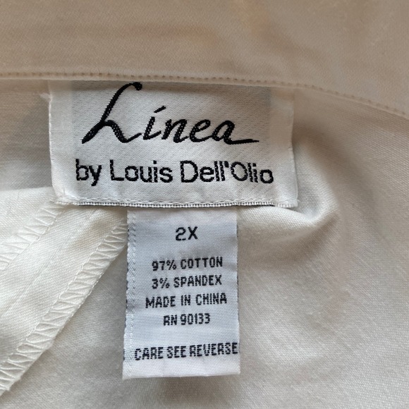 White Jacket Spring Button Front Pockets Size 2X - Picture 4 of 5